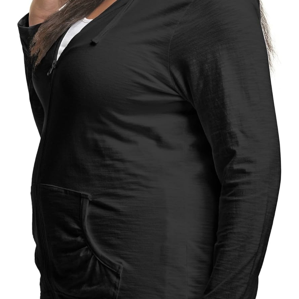 Just My Size Black Zip-Up Hoodie